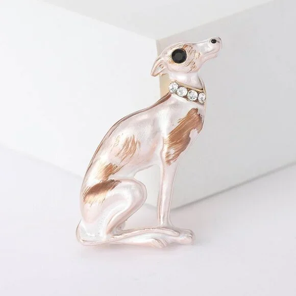 MACYS Dog  gem brooch - Picture 2 of 2